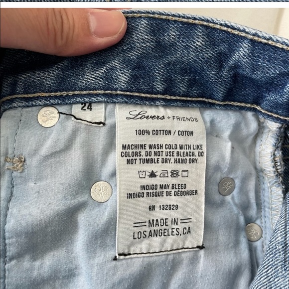 Lovers + Friends Jack High-Rise Denim Cutoff Short - Picture 12 of 12